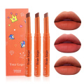 New arrival private label 3 in 1 custom logo waterproof long lasting matte lip stick for lady makeup